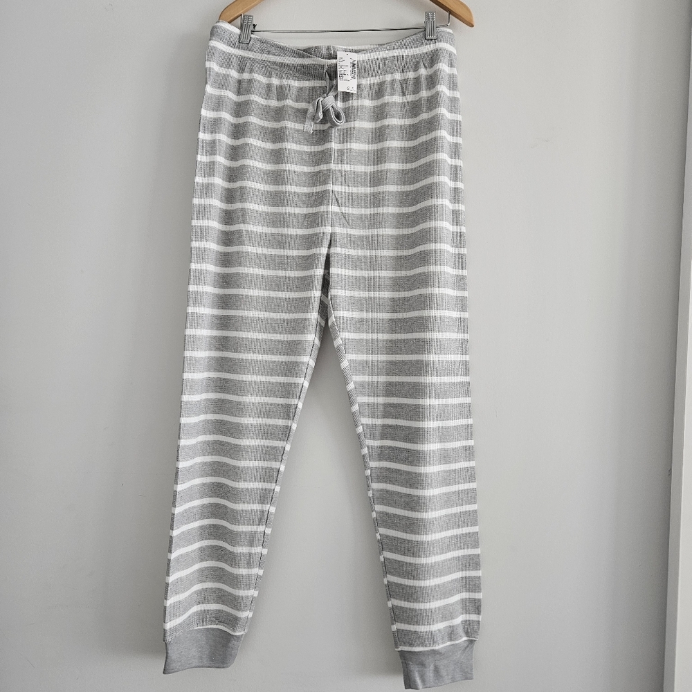 The Children's Place PJ Place Men's Gray Striped Thermal Pajama Pants Size L NWT